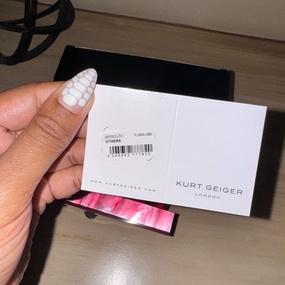 Kurt Geiger Lipstick Clutch with Chain NEW - Picture 12 of 12